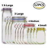 Reusable Mason Ziplock Jar Bags