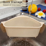 Triangular Sink Drain Shelf