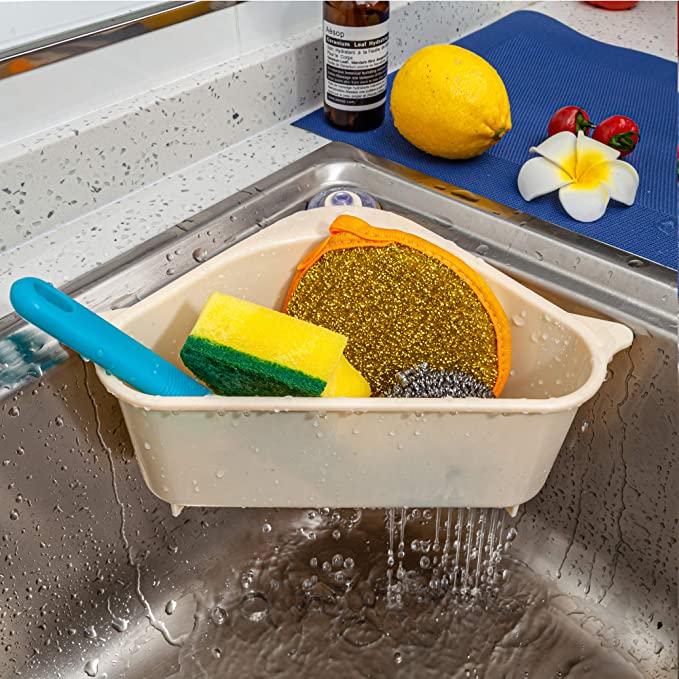 Triangular Sink Drain Shelf