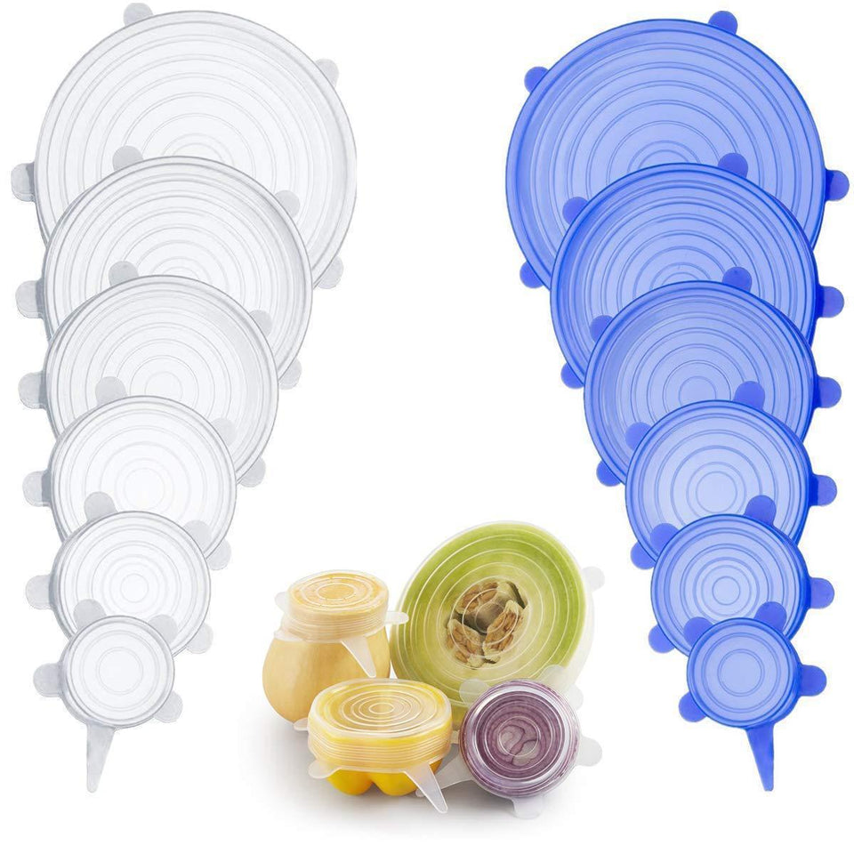 Reusable Silicone Lids (6 Pcs)