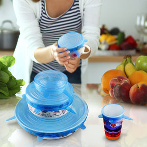 Reusable Silicone Lids (6 Pcs)