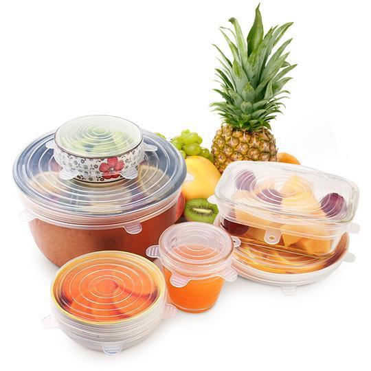 Reusable Silicone Lids (6 Pcs)