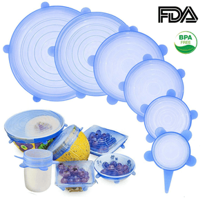 Reusable Silicone Lids (6 Pcs)